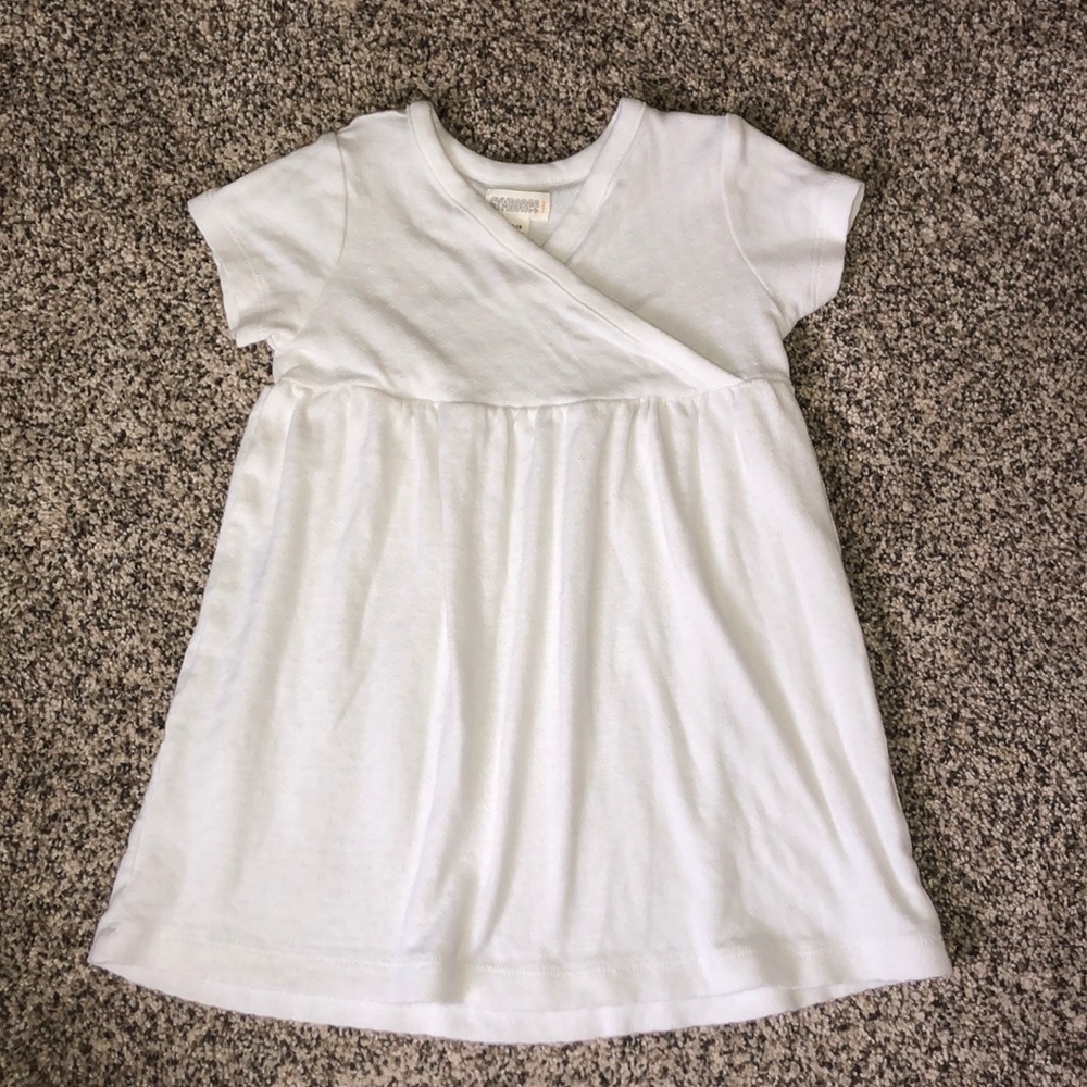 Gymboree girls 12–18M white faux wrap dress